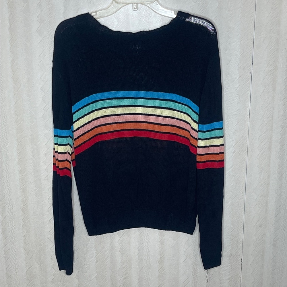 HERA COLLECTION Rainbow mid length Sweater Size Large - Picture 4 of 12